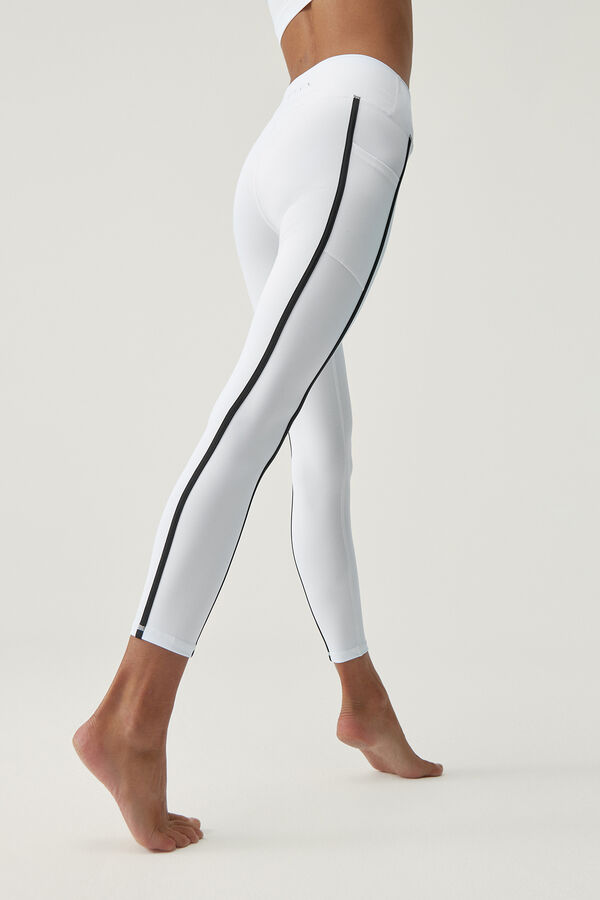 Born Living Yoga Leggings Hanae Black/White branco