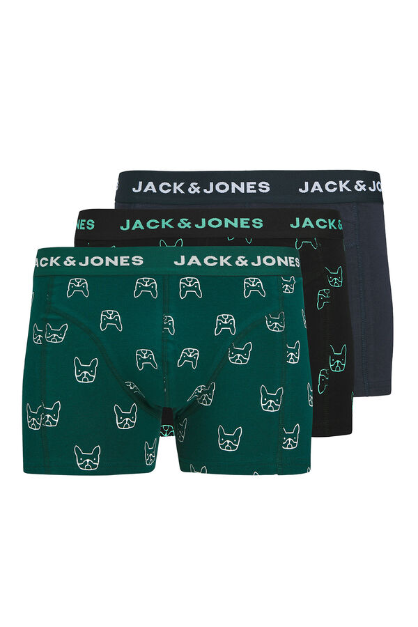 Jack & Jones Pacote 3 Boxer azul