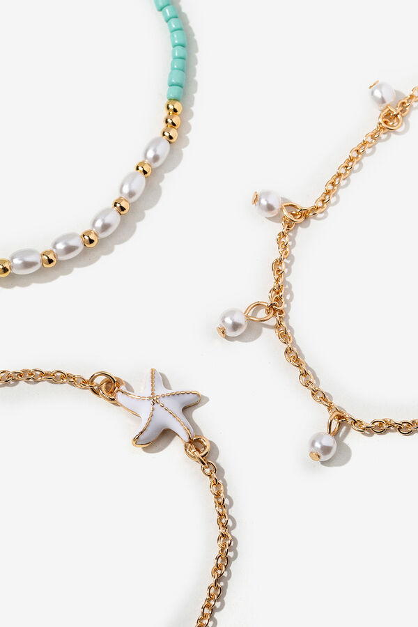 Vilanova Pack 3 Pulseras Estrella de Mar amarillo