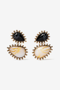 Vilanova Brincos Maxi de Acrílico Bicolor