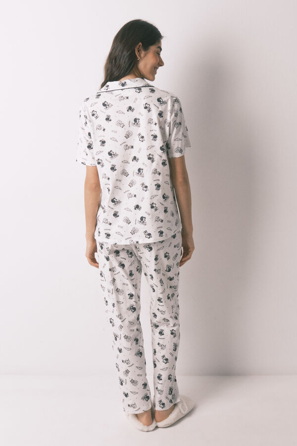 Women'secret Pijama camiseiro em 100% algod&atilde;o branco O Principezinho branco