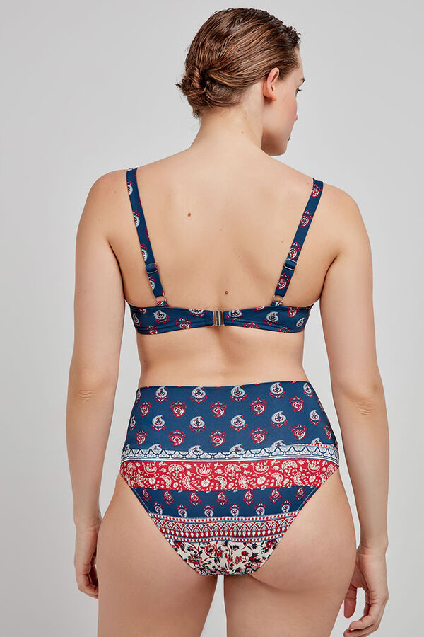 Gisela Top de biquíni com capacidade enchimento e estampado estampado