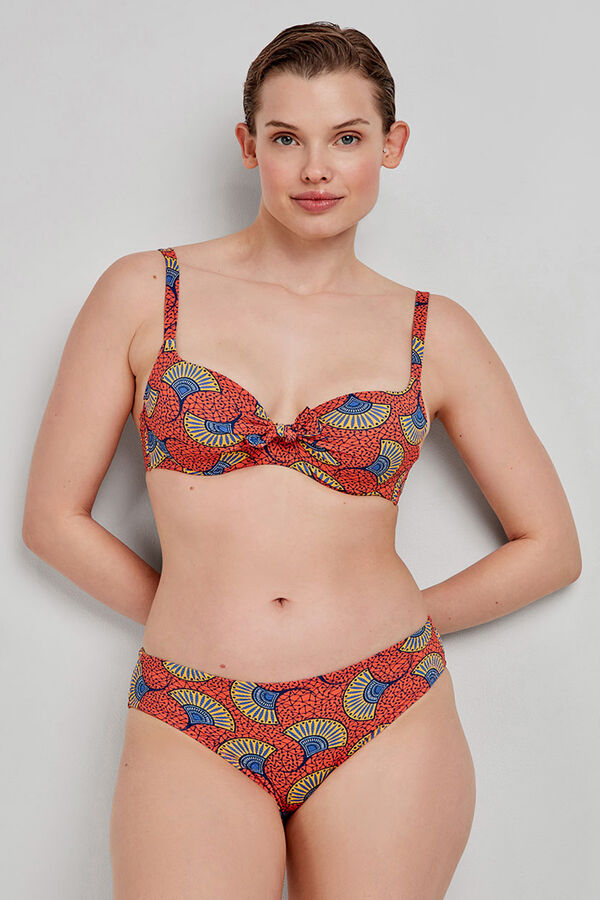 Gisela Top de biquíni com estampado tribal estampado