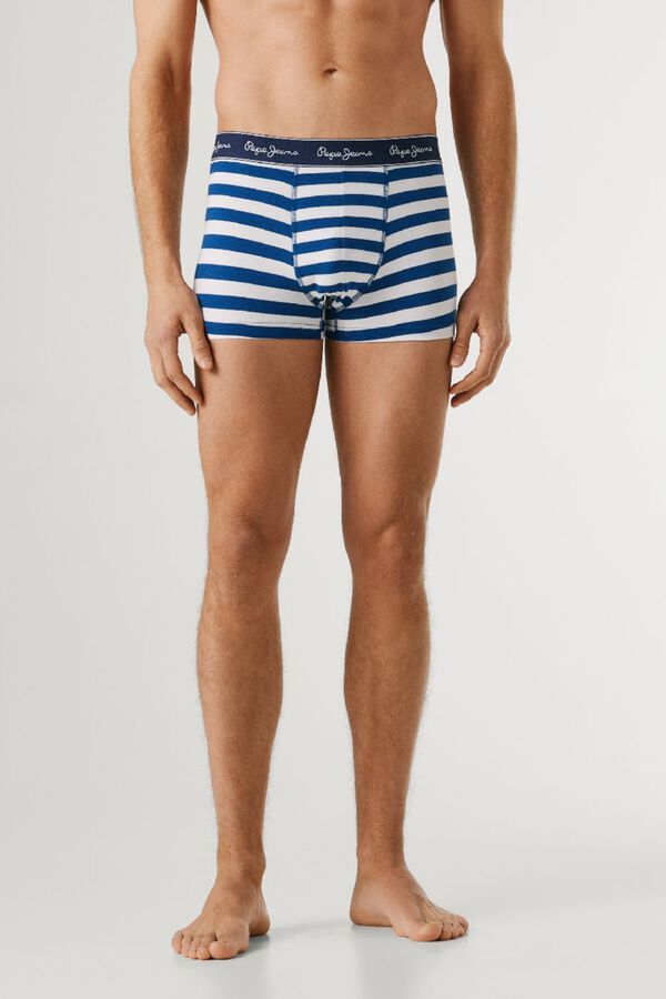 Pepe Jeans Pack 3 boxer liso e riscas verde