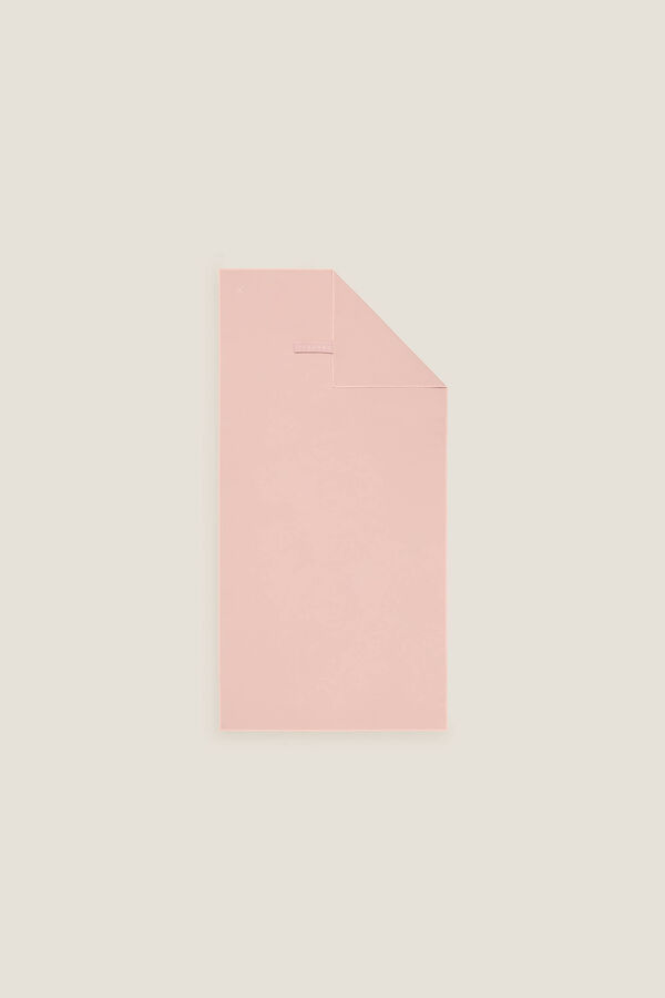 Textura Toalha leve de microfibra rosa