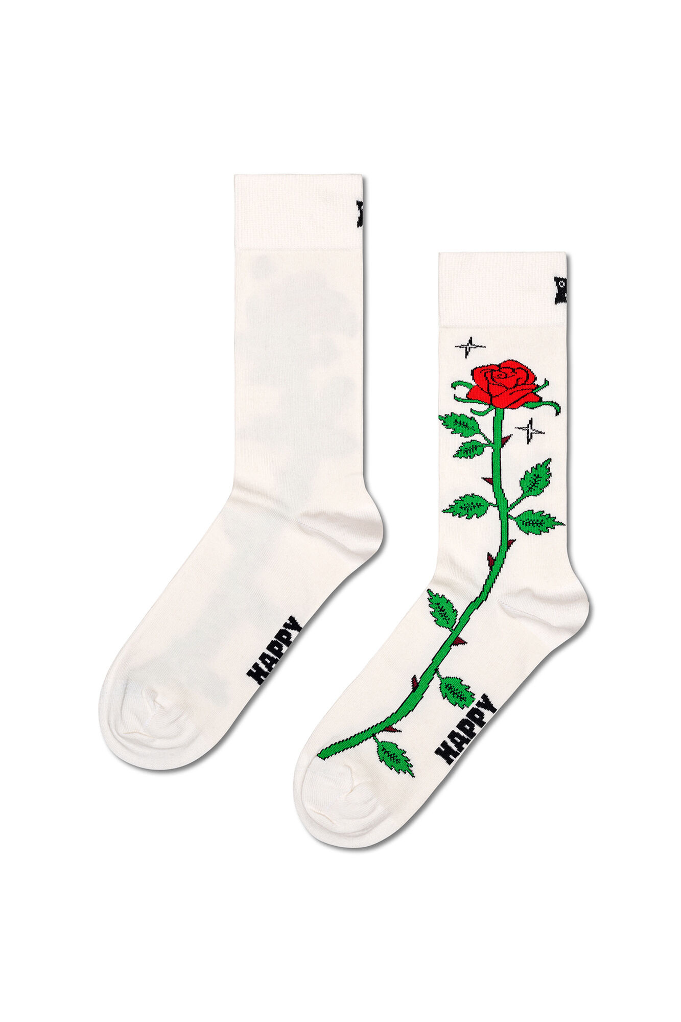 Happy Socks Meia com rosa 