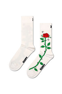 Happy Socks Meia com rosa 