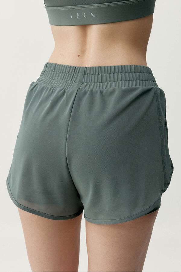 Born Living Yoga Green sports shorts PADMA 2.0 beige