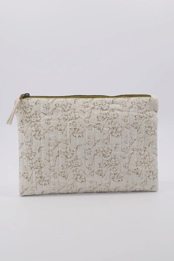 Meraki S Lutea vanity case in off-white and mustard white