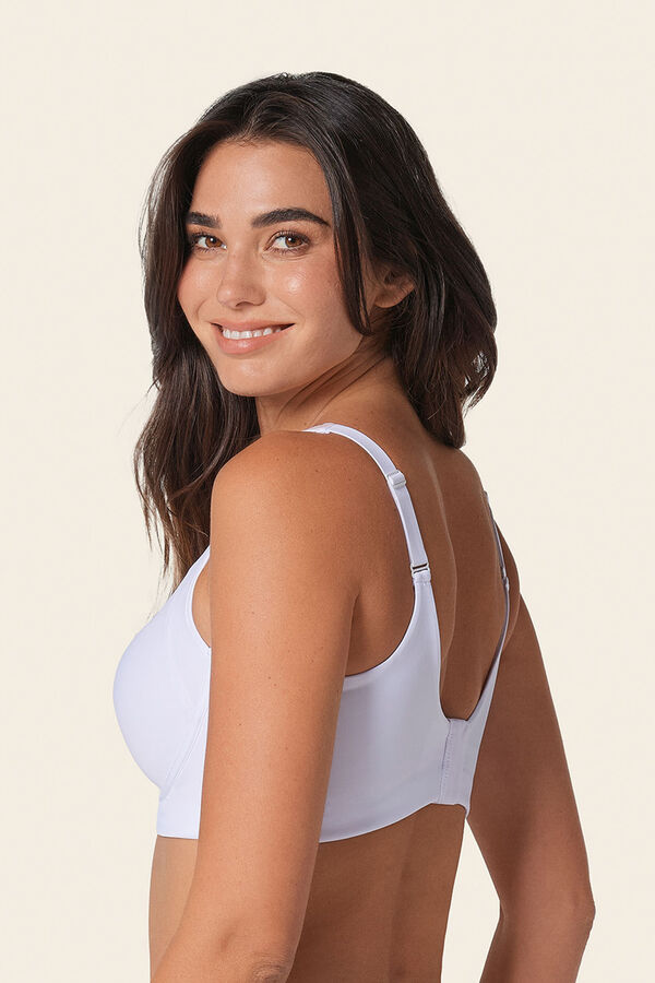Leonisa non-wired , high-support, high-coverage Everyday Bra white