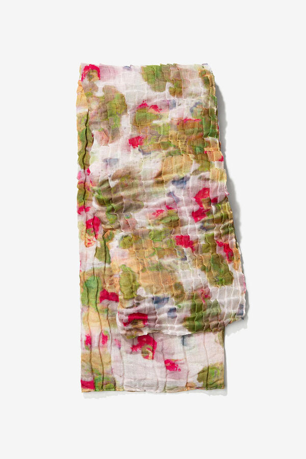 Vilanova Cachecol amassado com estampa tie-dye estampado