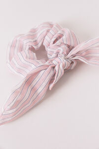 Women'secret Scrunchie de riscas com la&ccedil;ada rosa