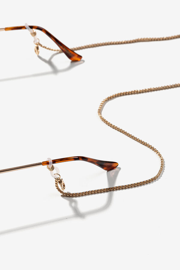Vilanova Cadena para gafas de acero amarillo