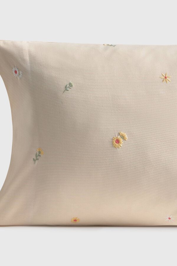 Textura Fronha com bordado cru