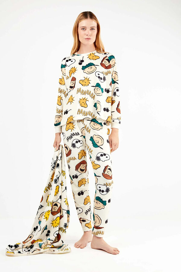 Gisela Capa manta Snoopy branco