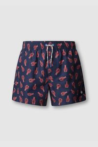Pepe Jeans Fato de banho regular com cord&atilde;o estampado lagostas
