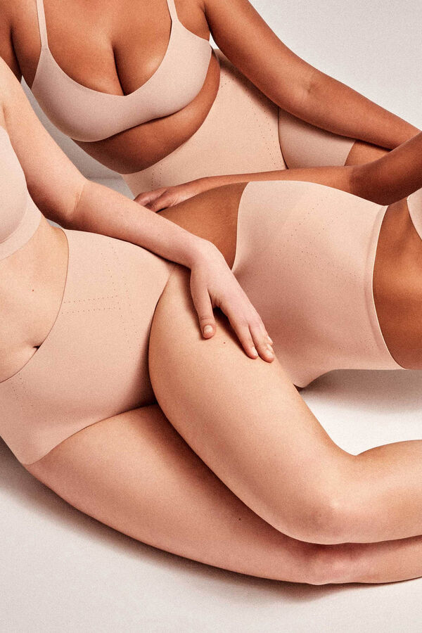 Gisela Cueca redutora cintura alta cru