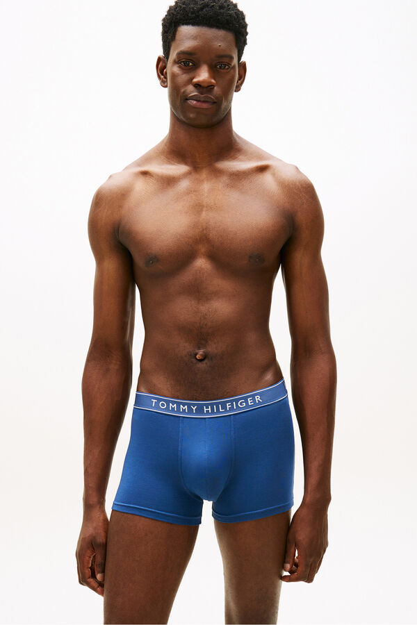 Tommy Hilfiger Pack 3 boxers em algod&atilde;o estampado