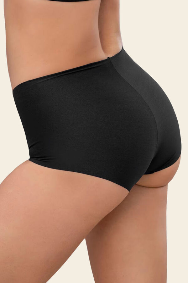 Leonisa High-rise invisible effect boxer rise black