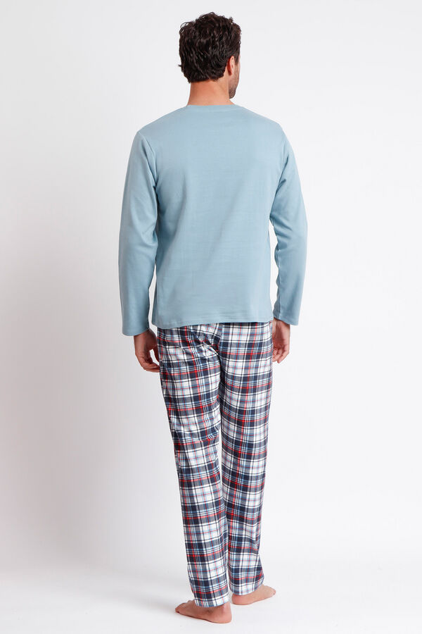 Admas Pijama largo hombre Mickey azul