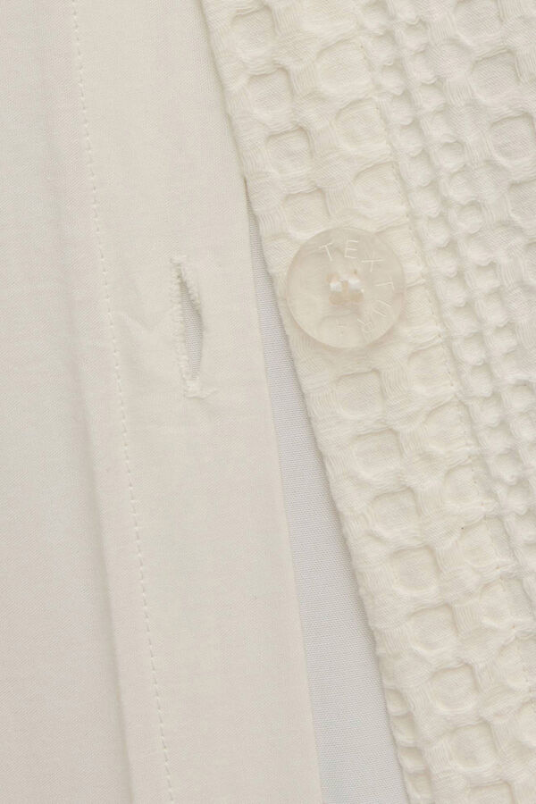 Textura CAPA DE EDREDOM JACQUARD branco