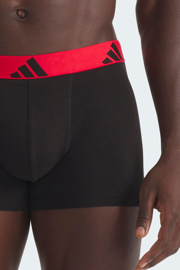 Adidas Pack 3 boxers com logo branco