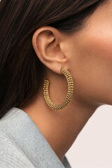 Singularu Brincos Argola Disco estampado