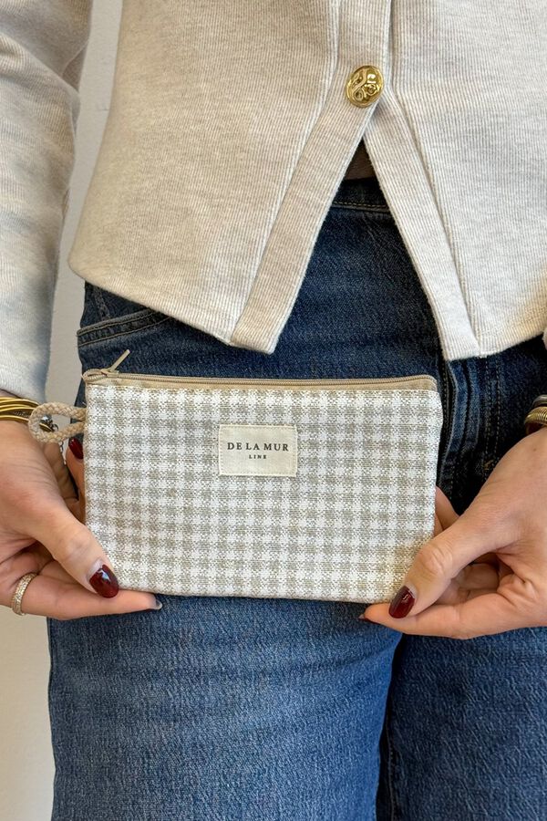 De La Mur Mini Necessaire Vison bege