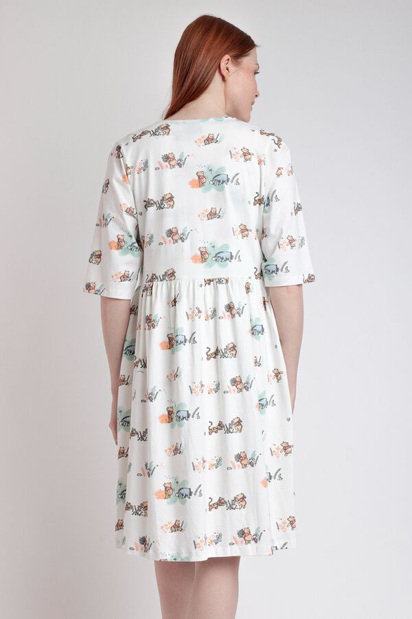 Admas Robe midi maternity Winnie the Pooh cinzento