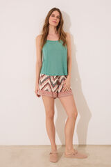Women'secret Calça de viscose com estampado tribal cru
