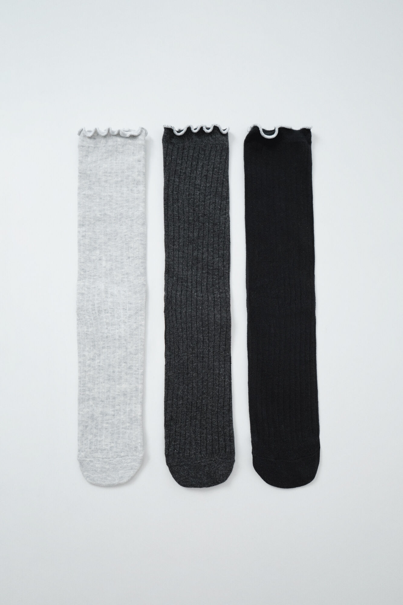 Women'secret Pack 3 meias compridas cinzentas lurex