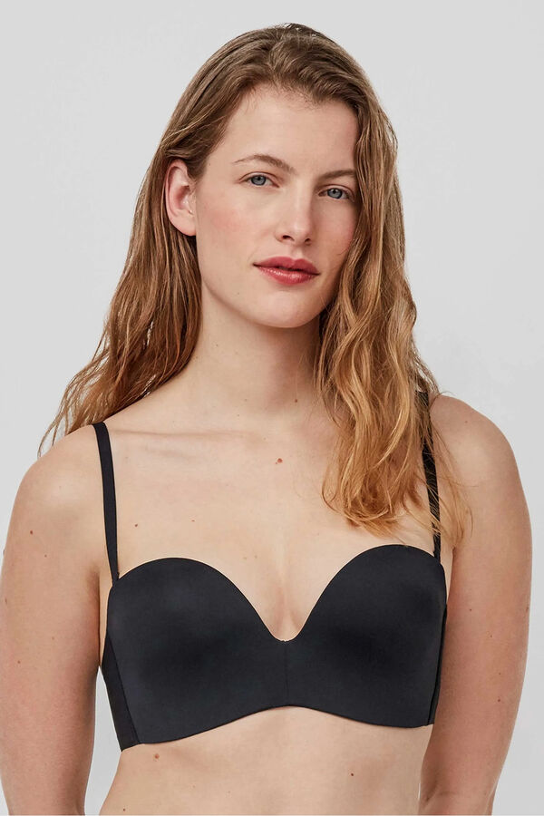 Gisela Removable extreme neckline bra black
