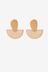 Vilanova Brincos m&eacute;dios com detalhes de cores amarelo