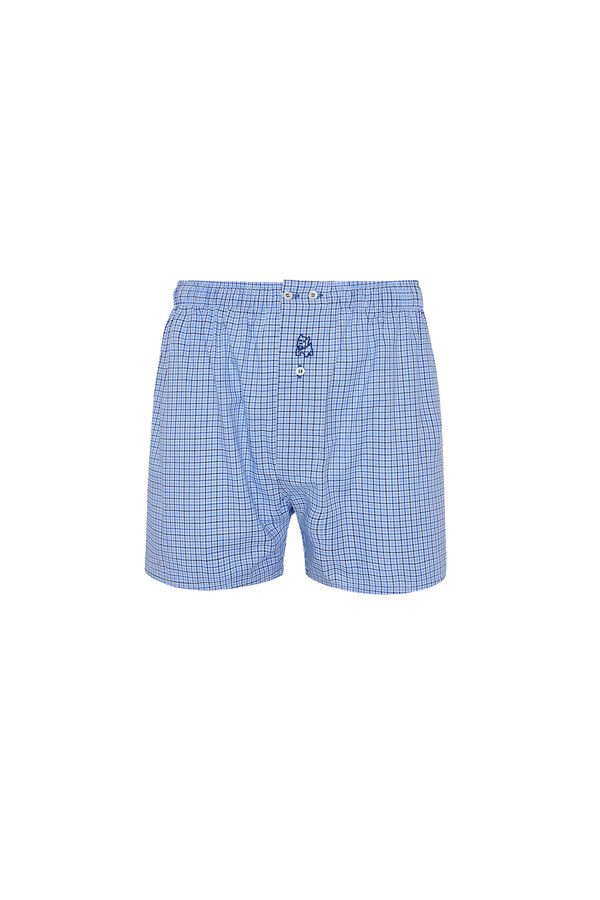 Kiff-Kiff Blue print boxer shorts blue