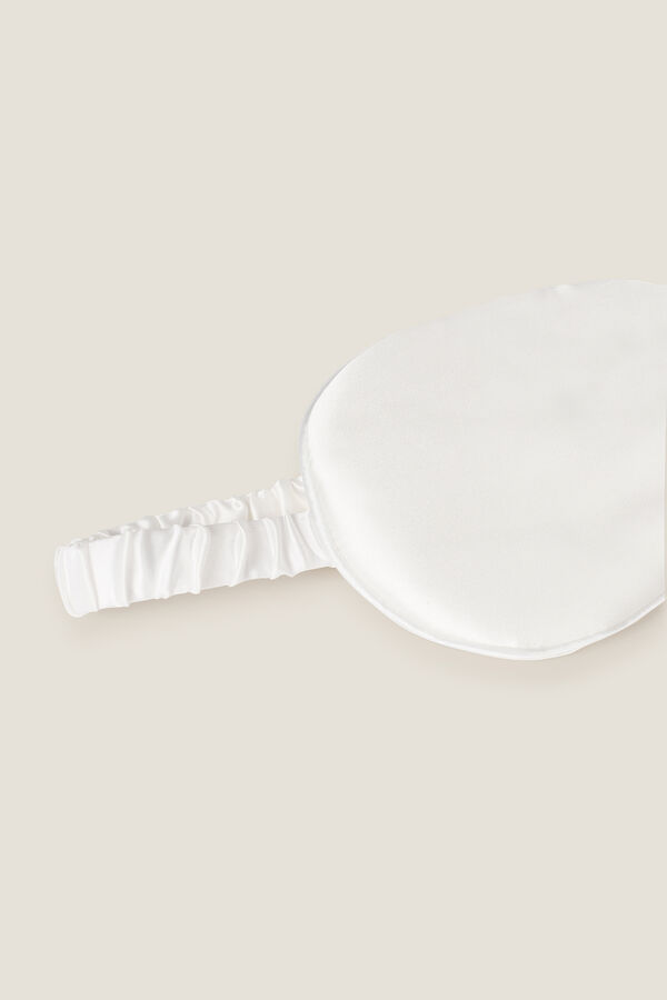 Textura Máscara de seda branco