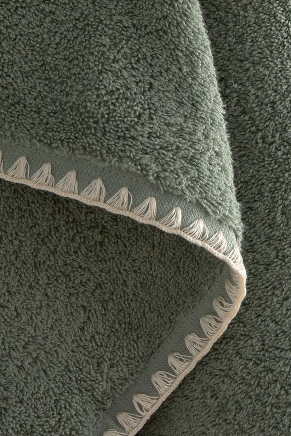 Textura Toalha turca jacquard flores cru