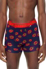 Happy Socks Pacote de cuecas boxer curtas Kisses azul