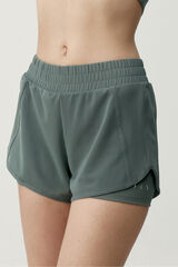 Born Living Yoga Green sports shorts PADMA 2.0 beige