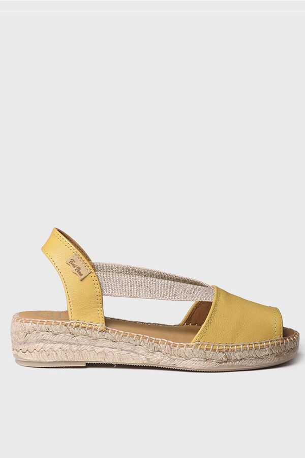 Toni Pons Alpargata plana de piel - ETNA amarillo
