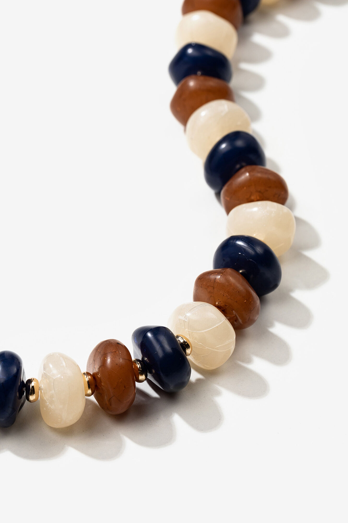 Vilanova Colar maxi ouro contas cores