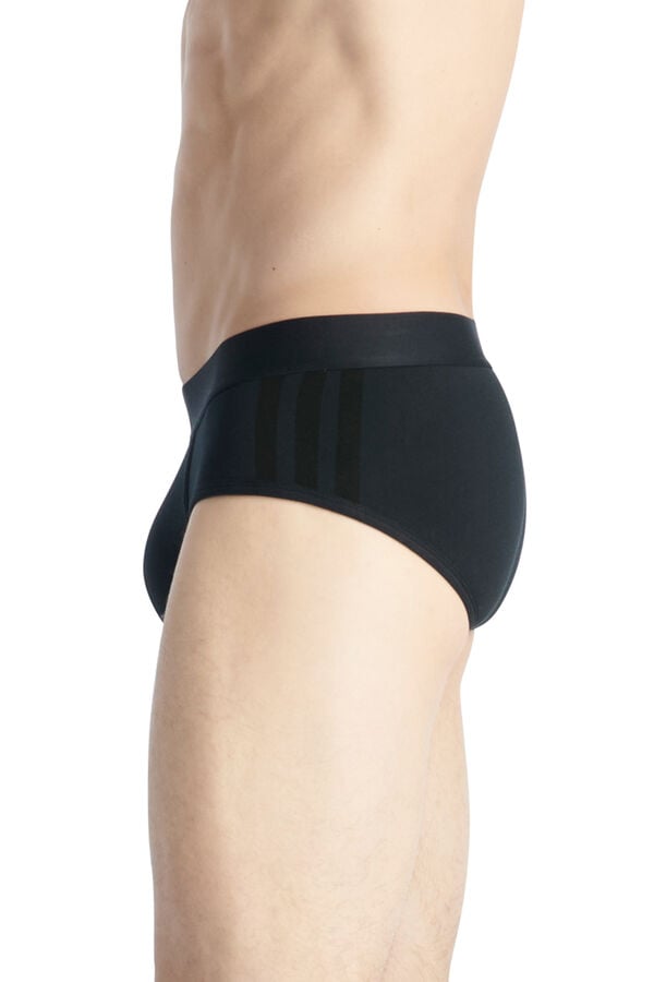 Adidas Pacote com 2 cuecas elásticas Active Flex Cotton 3-Stripes  preto