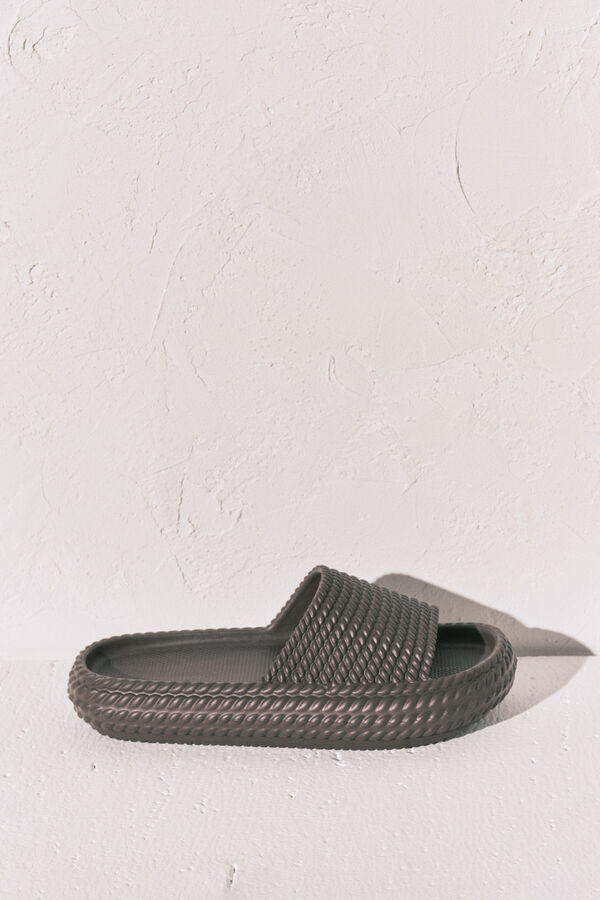 Women'secret Sand&aacute;lias plataforma castanhas cru