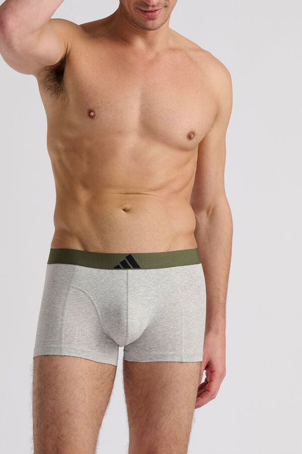 Adidas Pack 3 boxers com logo estampado