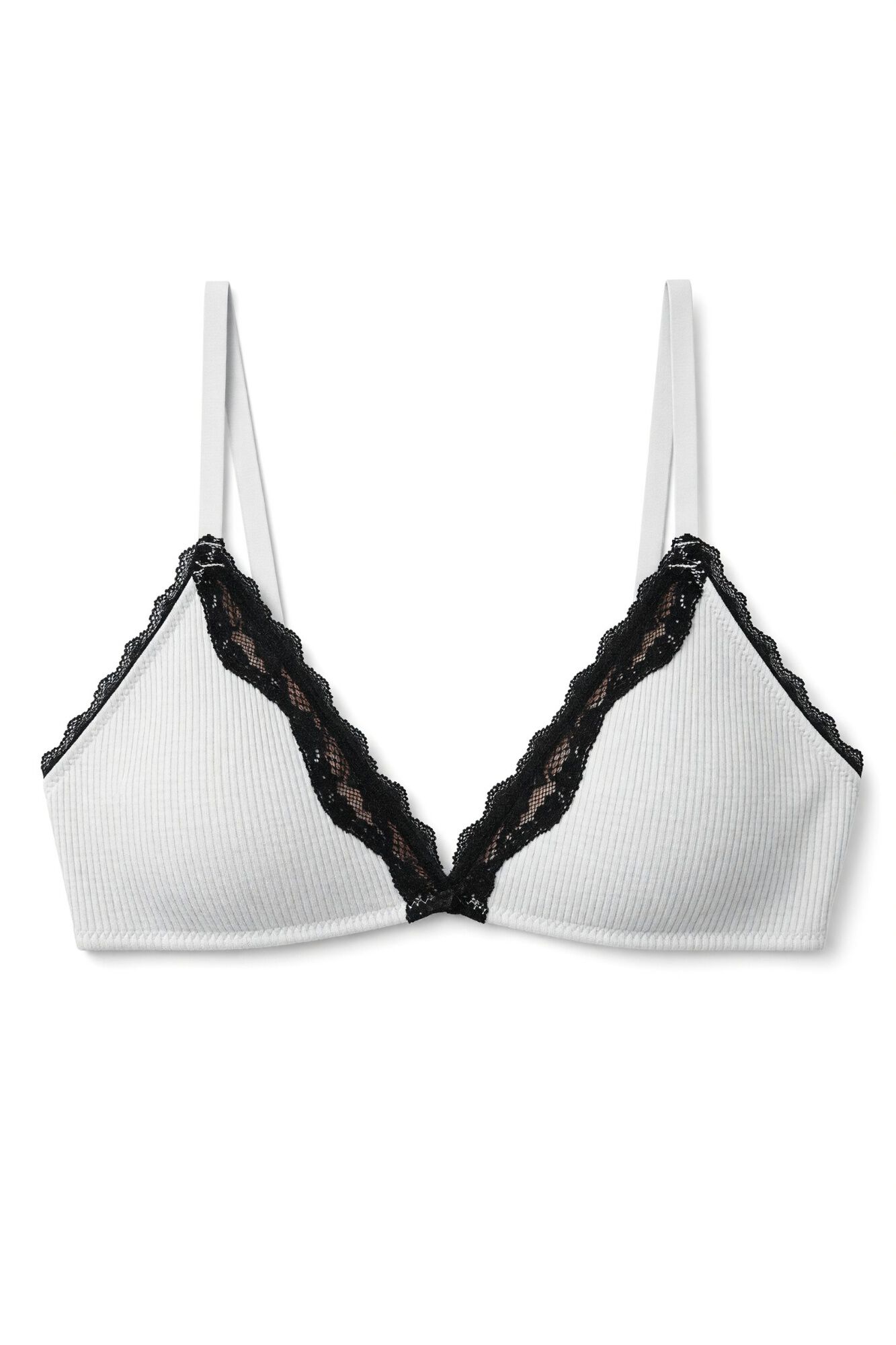 Women'secret Sujetador triangular algod&oacute;n gris NATURAL