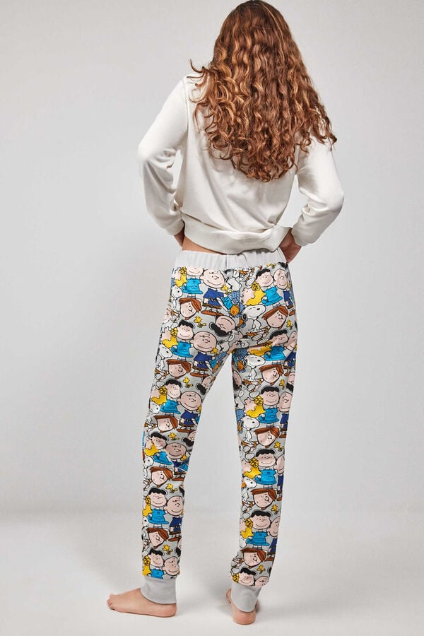 Gisela Pijama largo Snoopy beige