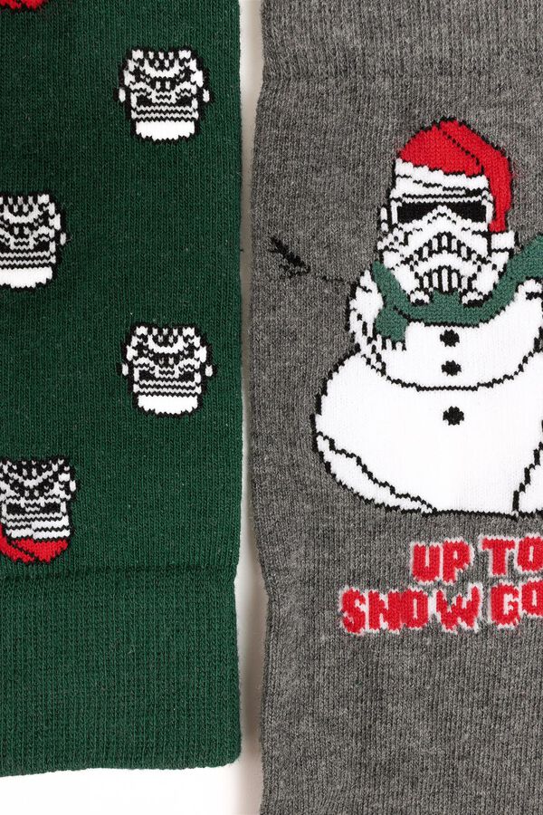 Admas Caixa de meias de homem Star Wars cinzento