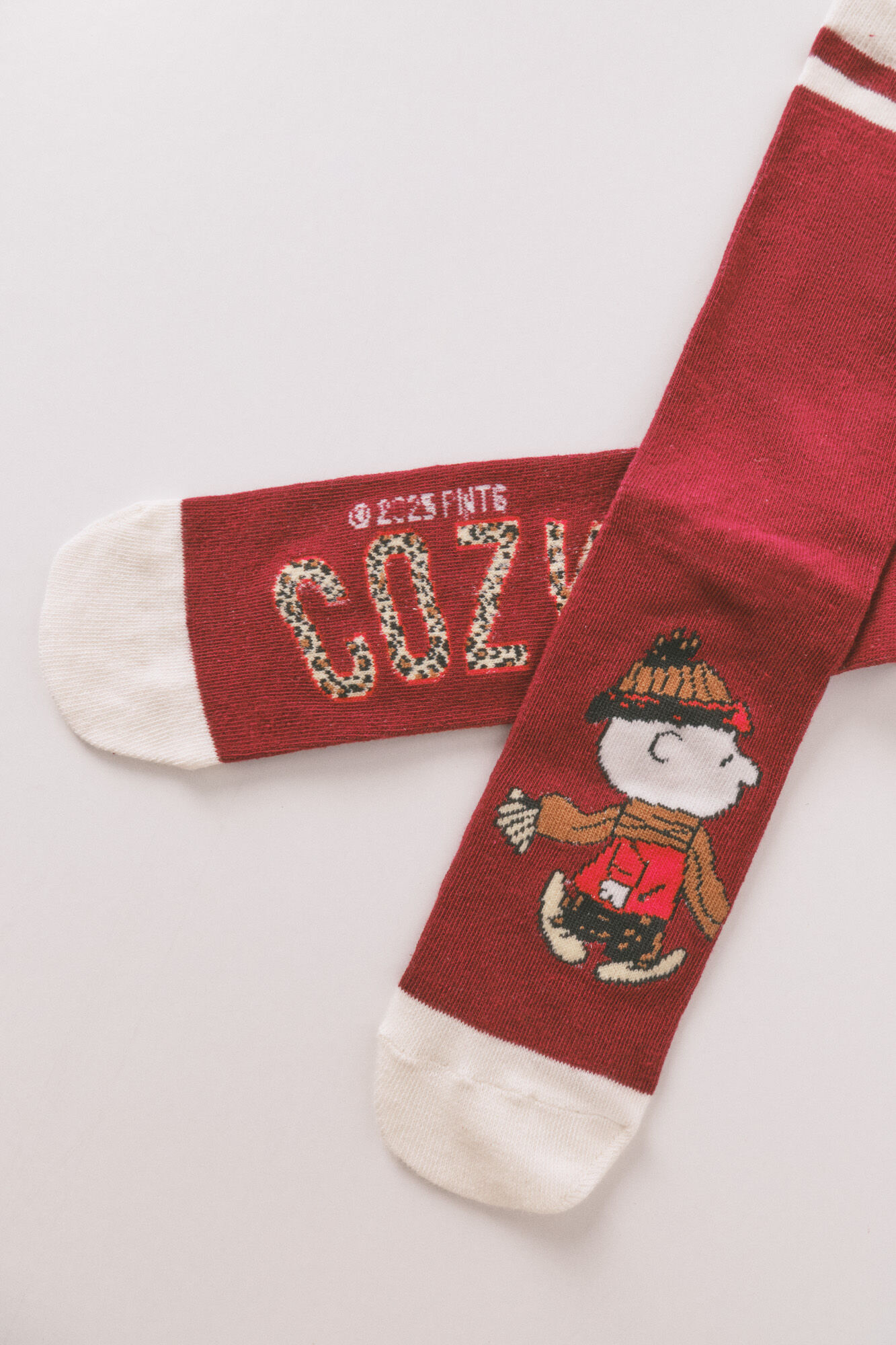 Women'secret Pack 3 calcetines largos algod&oacute;n Snoopy rojo 