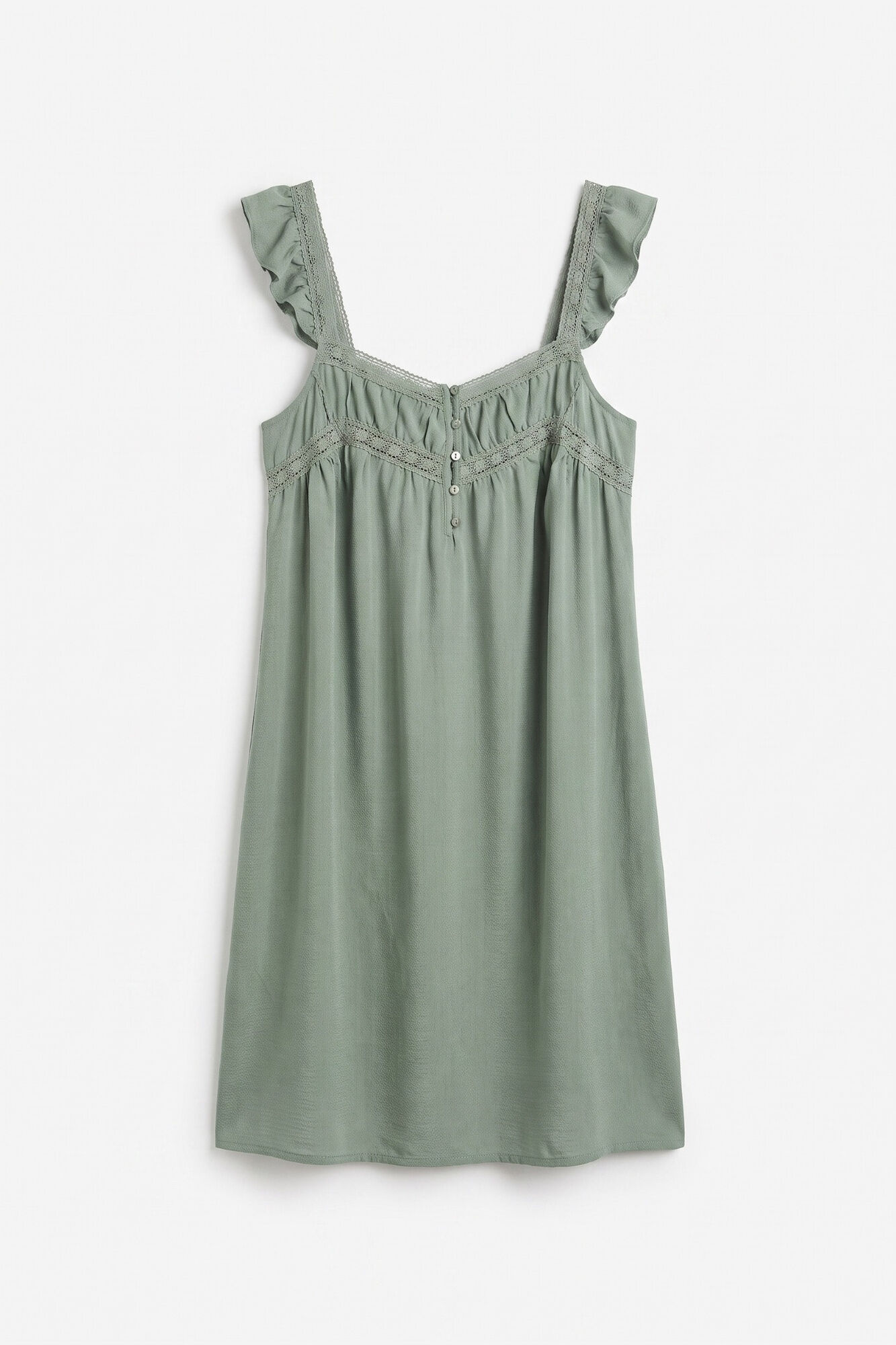 Women'secret Camis&oacute;n midi tirantes verde