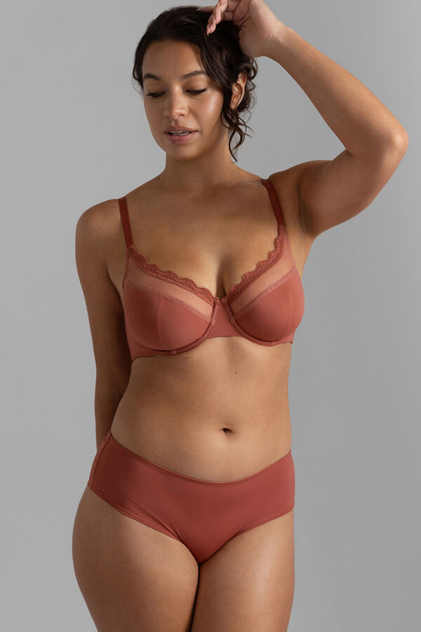 Dorina Pack 2 Bragas hipster cl&aacute;sicas Jana marr&oacute;n