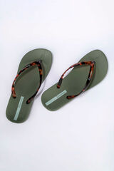Ipanema Chinelo tradicional de tiras com estampado animal verde